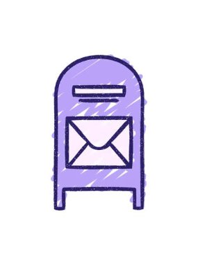 Posta Kutusu Tebeşir Çiziminin dikkat çekici canlandırması