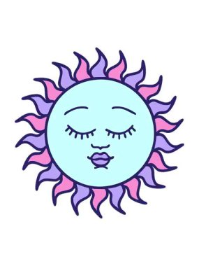 yüz tasarımı ile güneşin canlandırma efektini piksel hale getir