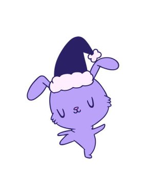 Kawaii Tavşanı 'nın el yapımı titreşimli animasyonunu çizdim.