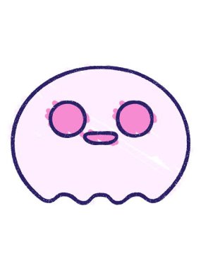 Sevimli Hayalet Tebeşir Çiziminin animasyonunu güçlendir