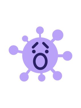 attention grabbing animation of shouting virus