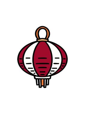 Geleneksel olarak yapılmış bir Japon asma fenerinin hareketli animasyonu