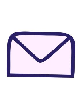 Renkli kâğıt zarfın titreşimli animasyonu