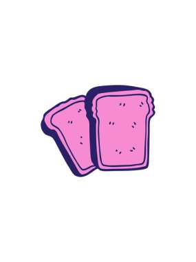 Çizgi film karikatür tostunun satış animasyonu