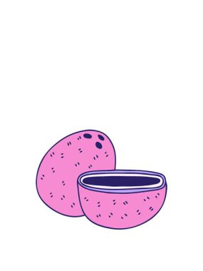 El çizimi çizgi film Hindistan cevizi animasyonunu büyütüyor.