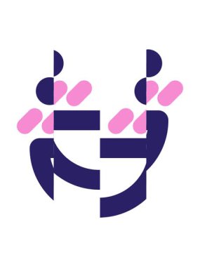 Mutlu kızaran yüz simgesinin bölünmüş hareket animasyonu