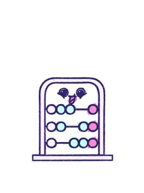 Abaküs Tebeşir Çiziminin zıplama hareketi canlandırması