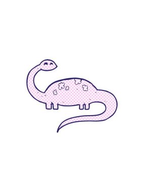 Dinozor çizgi filminin hareketli animasyonu