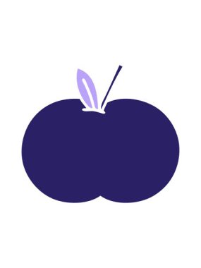 Düz renkli sulu elma karikatürünün dikkat çekici animasyonu