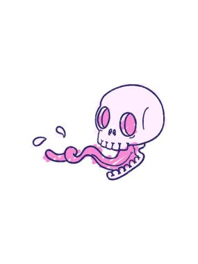 Hayalet Kafatası Tebeşir Çiziminin yıldız patlaması etkisi animasyonu