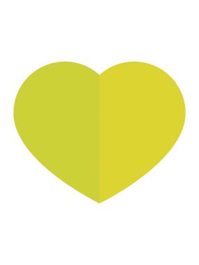 Bir aşk kalp sembolü grafik simgesinin renk animasyonu değişiyor