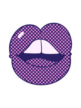 Dolgun dudakların parlak ışık efekti