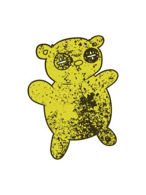 Eski oyuncak ayının renkli animasyonu değişiyor