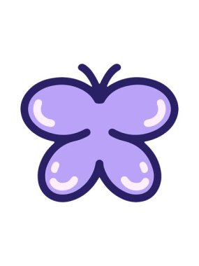 Basit bir kelebeğin hareketli animasyonu