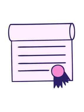 Sertifikanın sevimli bir karikatürünü oynat