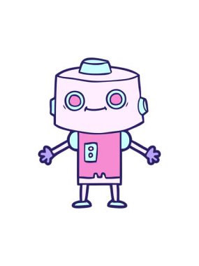 bir robotun karalama hareketinin hareketli animasyonu