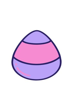 tatlı paskalya yumurtalarının hareketli animasyonu