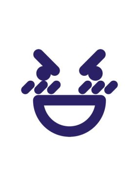 Gülen surat simgesinin basınçlı animasyonu