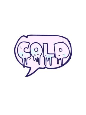 Serbest konuşma baloncuğunun yükselişi ve yüzdürülmesi karikatür dokulu kelime soğuk