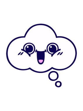 Bir düşünce baloncuğunun neon ışık efekti animasyonu