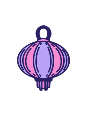 Işıkla parlayan asılı bir fenerin hareketli animasyonu