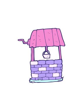 Dikkat çekici çizgi film dilek kuyusu animasyonu