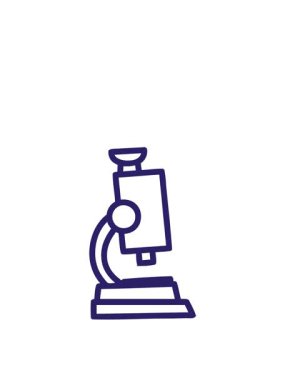 Mikroskop ve kaydırma sembolü simgesinin zıplama hareketi canlandırması