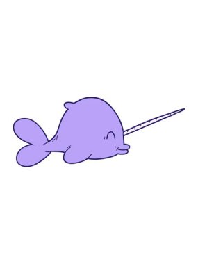 bir deniz gergedanının pixelize etkisi canlandırması