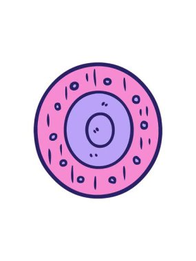 Çizgi film kalkanının radyoaktif parlayan animasyonu