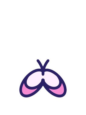 Basit sevimli kelebeğin animasyonunu büyütüyorum.