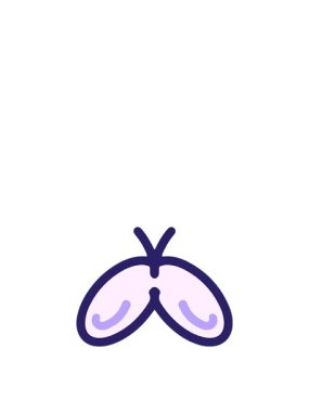 Basit, cesur bir kelebeğin hareket animasyonu