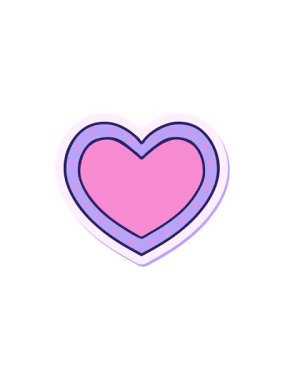 Geleneksel bir kalp tarzında dövmenin gösterişli satış animasyonu