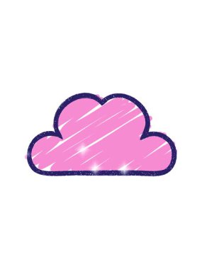 Garip Bulut Tebeşiri Çiziminin parıltı etkisi