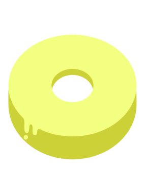 Donut atıştırmalık çizgi filminin renk animasyonu değişiyor