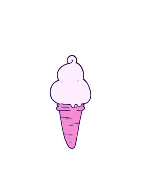 Yanıp sönen radyal çizgiler çizgi film animasyonu karalama dondurmasının animasyonu