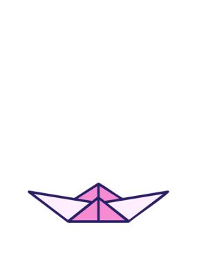 Japon katlanmış kağıt origami şekillerinin animasyonunu genişletiyorum.