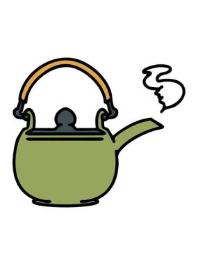 Işıl ışıl bir Japon çay demliğinin animasyonu