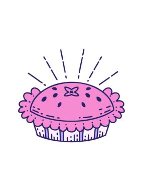 Geleneksel dövme çiziminin hareketli animasyonu inanılmaz bir turta