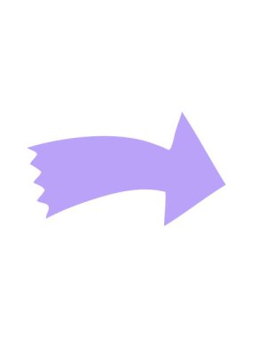 Dikkat çekici el çizimi ok karikatürü animasyonu