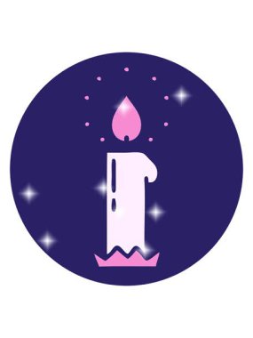 Simgesel dövme şeklindeki mum görüntüsünün canlandırması