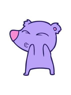 Islık çalan ayının hareketli animasyonu