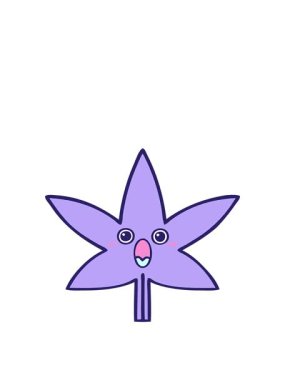 bir sonbahar yaprağının karikatürünün animasyonunu genişletiyor