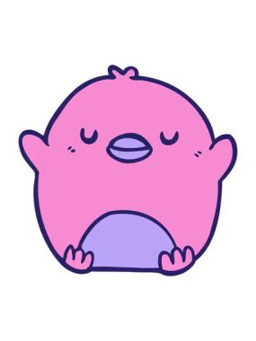 Noel pengueninin sevimli çizgi filminin animasyonunu renklendir