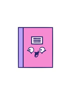 Bir dizüstü bilgisayarın tatlı çizgi filminin bölme efekti