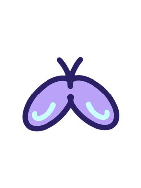 Basit ve cesur kelebek çiziminin hareketli animasyonunu oynat