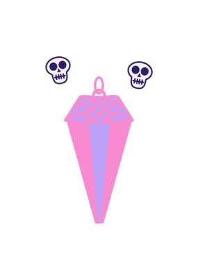 Sihirli kolyenin dönen kafatası animasyonu