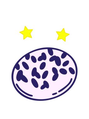 dönen yıldızlar geleneksel Brezilya tatlı çikolata tugayının animasyonu