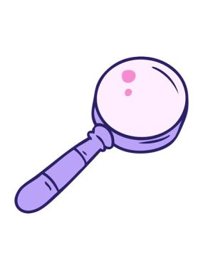 El çizimi bir büyüteçin karikatürünü oynat ve duraklat