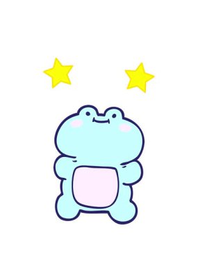 dönen yıldızlar komik kurbağa çizgi filmlerinin animasyonları