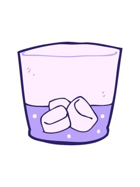 Çizgi film içkisinin canlandırmasını bardakta durdurup duraklat